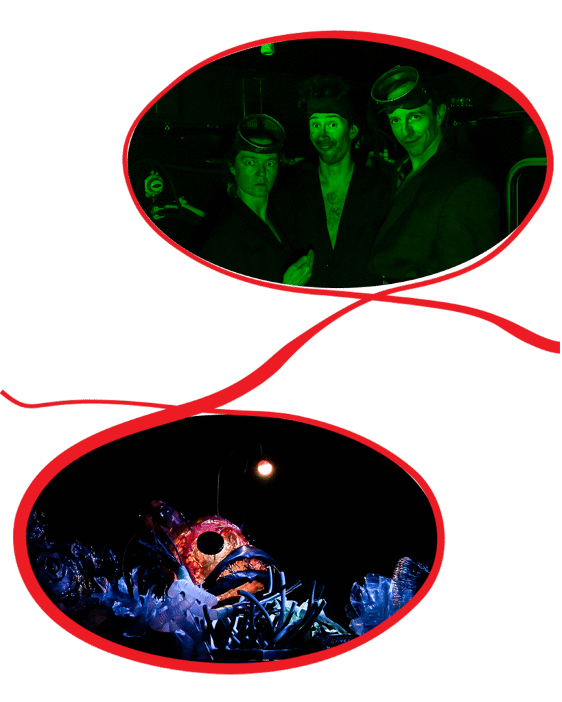 Teater Štrik - collage mobile 2 - show - Mega Dive