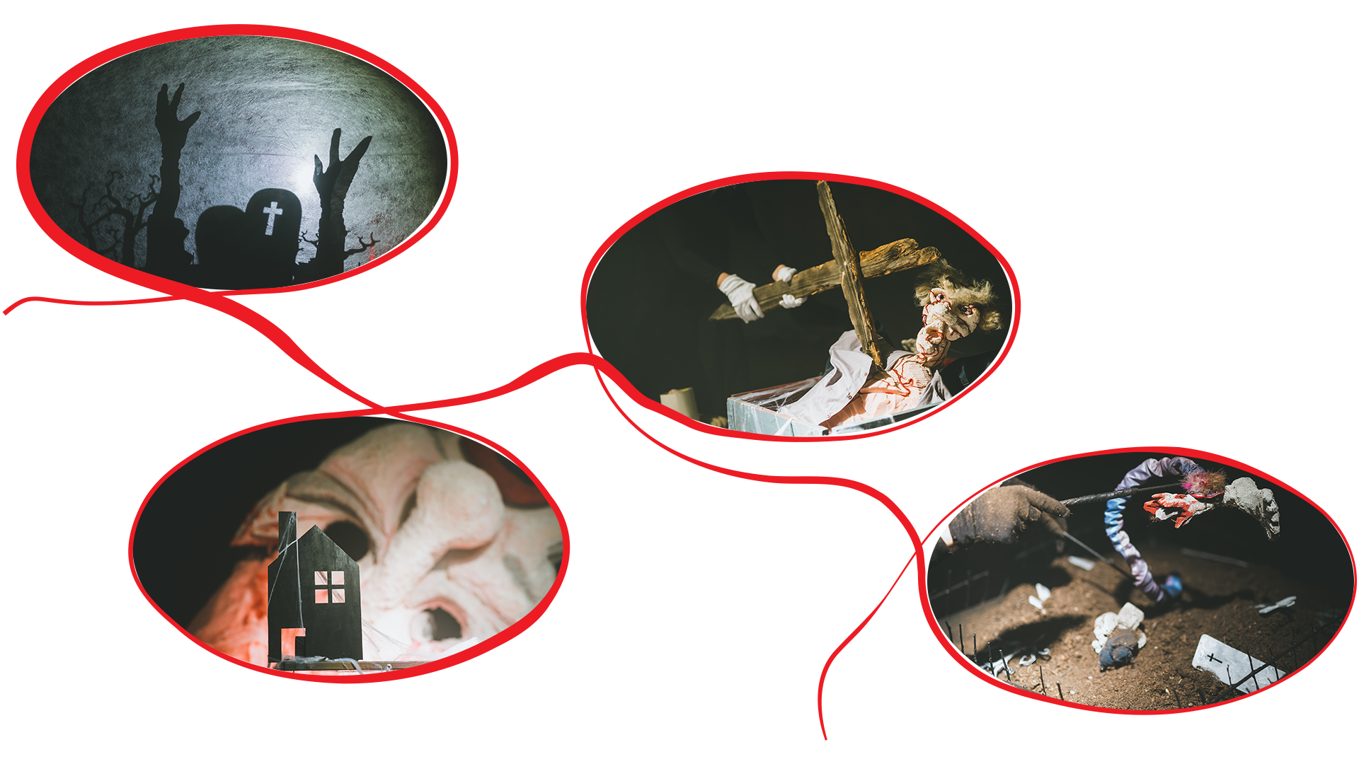 Teater Štrik - collage - shows - The Worm